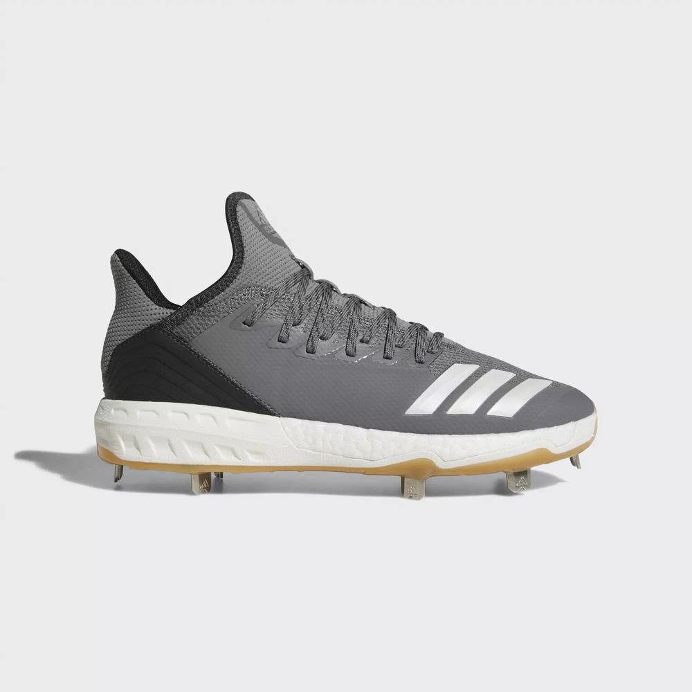Adidas Boost Icon 4 Spikes De Beisbol Grises Para Hombre (MX-95032)